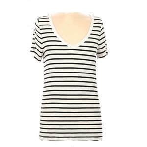 🆕️➕ Merona 💜 Black and White Stripe Top